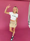 Downtown Girl Cargo Skirt// Tan